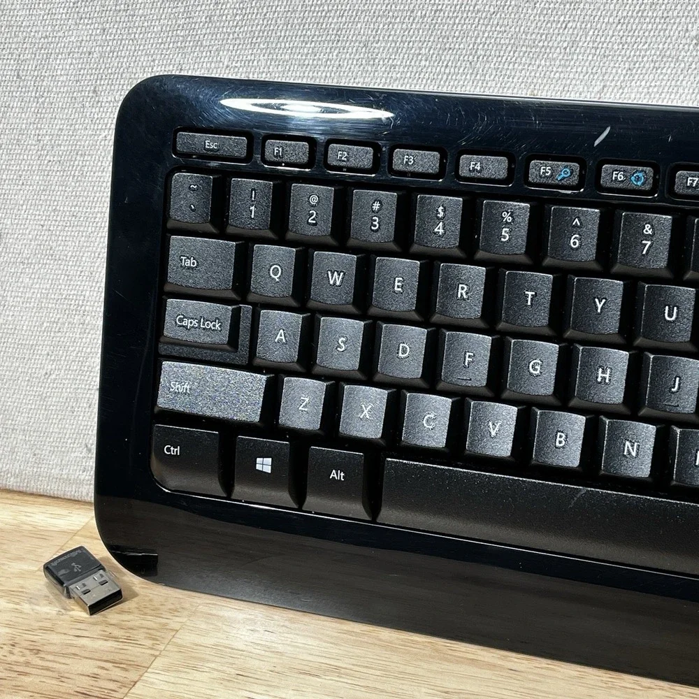 Microsoft Wireless Keyboard 850 Model 1455 USB‎ Receiver Tested Working - Read